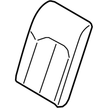 Hyundai 89350-C1500 Pad Assembly-Rear Seat Back, LH