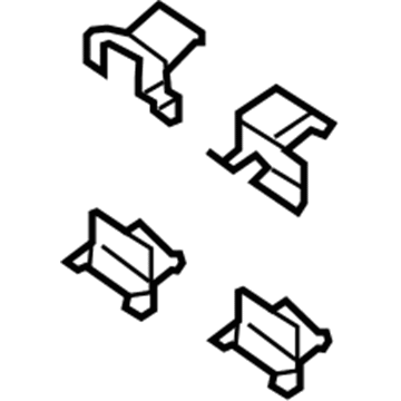 Infiniti D1080-EZ60A Hardware Kit-Front Disc Brake Pad