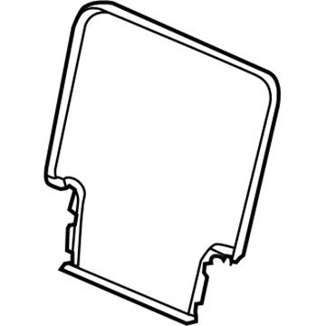 Honda 81729-TG7-A81ZB Cover, L. Middle Seat-Back *NH900L* (DEEP BLACK)