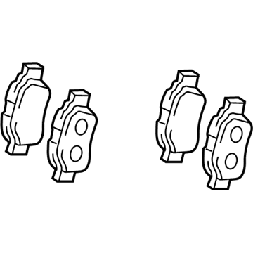 Toyota 04466-0E010 Rear Pads