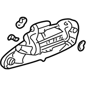 Acura 72140-S6M-003ZK Handle Assembly, Passenger Side Door (Outer) (Desert Silver)