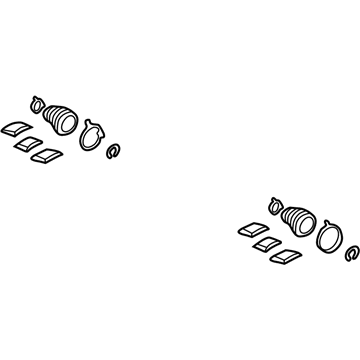 Lexus 04438-08010 Boot Kit, INBOARD Joint