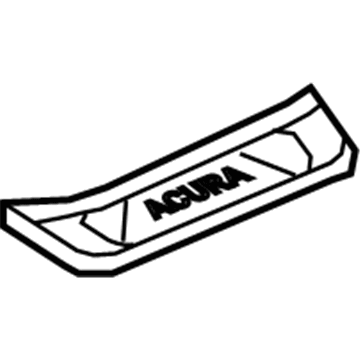 Acura 84262-TK4-A03ZB Garnish Assembly, Left Rear Side (Outer) (Premium Black)