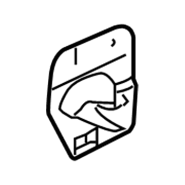 GM 15860519 Handle Asm-Rear Side Door Inside *Ebony