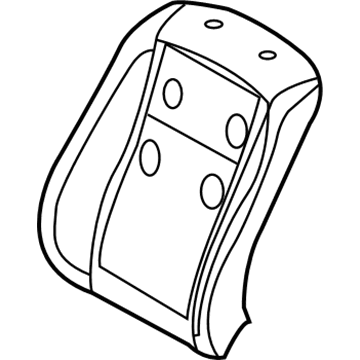 BMW 52-10-7-058-568 Backrest Upholstery