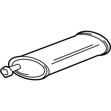 GM 10440008 Exhaust Muffler Assembly (W/ Exhaust Pipe & Tail Pipe)