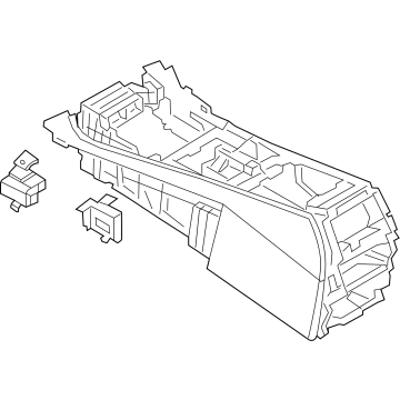 BMW 51-16-9-495-666 CENTER CONSOLE, LEATHER