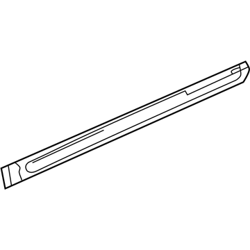Hyundai 87722-2D200-CA Moulding Assembly-Rear Door Waist Line, RH