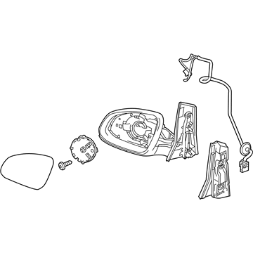 GM 22762390 Mirror Assembly