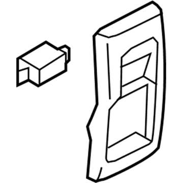 Nissan 96950-1AA3A Console Box-Floor, Rear