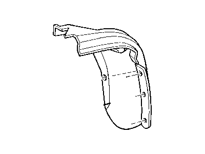 Mopar 55295593 Shield-Front Fender Left