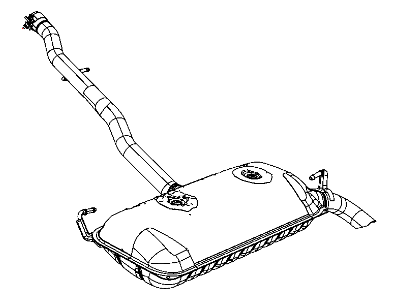 Mopar 52022319AA Exhaust Muffler And Tailpipe