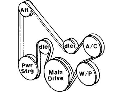 Mopar 5086140AA Belt-Accessory Drive