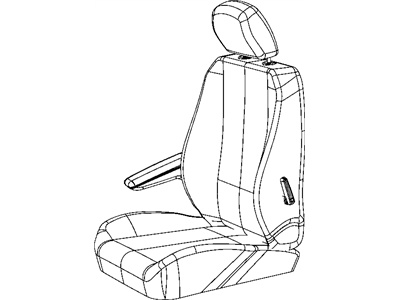 Mopar 1UQ981R4AA Front Seat Armrest