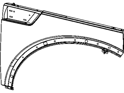 Mopar 55360844AC Fender-Front