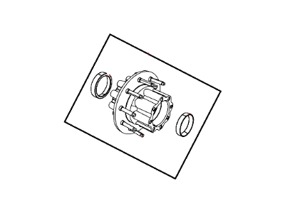 Mopar 68100369AB Wheel Rear Hub Assembly