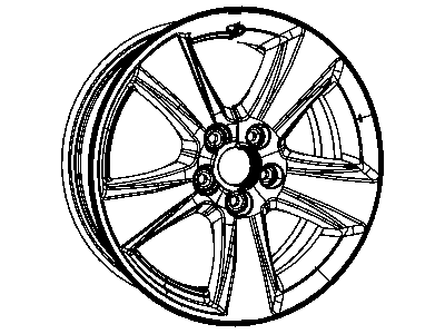 Mopar 1JX82SZ0AB Aluminum Wheel