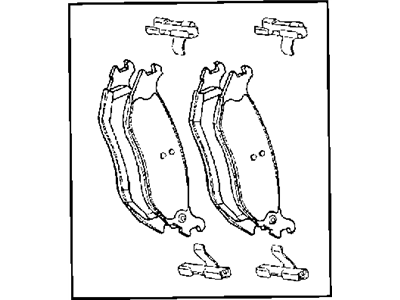 Mopar 68071076AA Shoe Kit-Rear Disc Brake