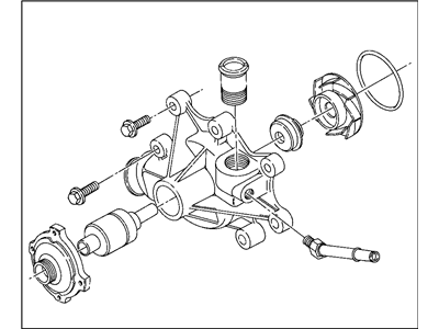 Mopar 53021074AB Water Pump Compatible