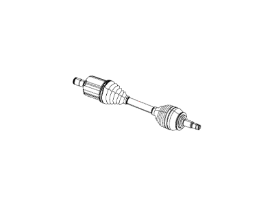 Mopar 52123845AA Axle Half Shaft