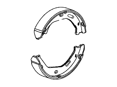 Mopar 5103204AA Parking Brake Shoe And Lining Kit