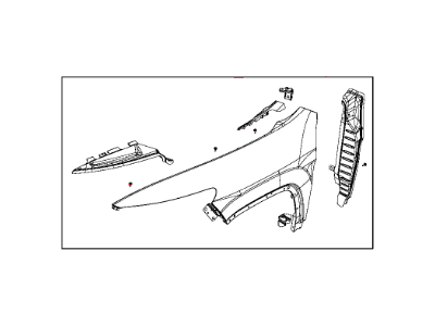 Mopar 68103308AA Fender-Front