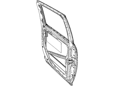 Mopar 55372020AA Door-Rear Door Outer