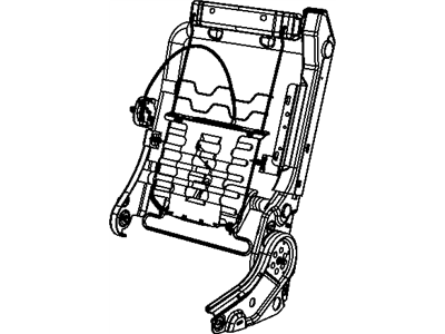 Mopar 68024723AB Frame-Front Seat Back