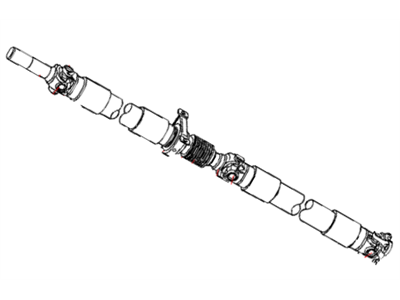 Mopar 52853162AA Rear Driveshaft Assembly