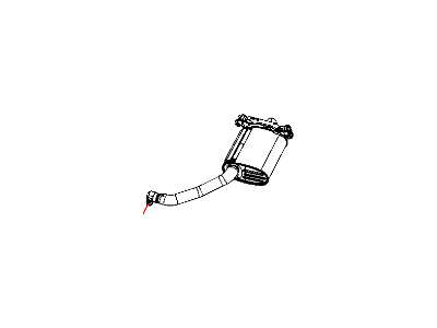 Mopar 4721555AF Exhaust Muffler And Tailpipe