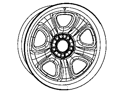 Mopar 4895425AD Spoke Wheel 18X7.5 Steel Rim