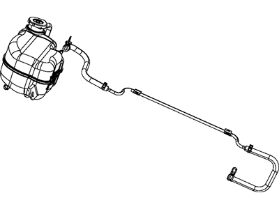 Mopar 5058407AC Hose-COOLANT Bottle Inlet