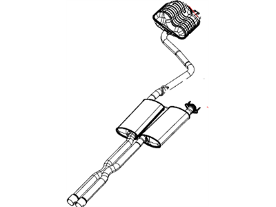 Mopar 5147248AC Exhaust Muffler And Resonator