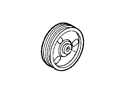 Mopar 5281262 PULLEY-6-V RIBBED Power Steering Pump