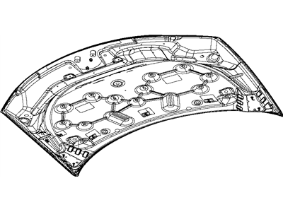 Mopar 5008923AG Hood Panel