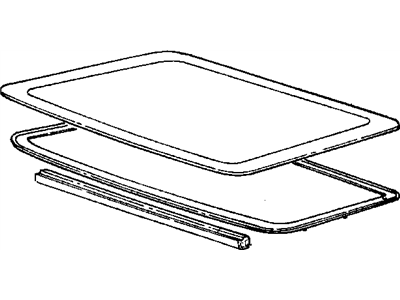 Mopar 55076207 Glass-SUNROOF