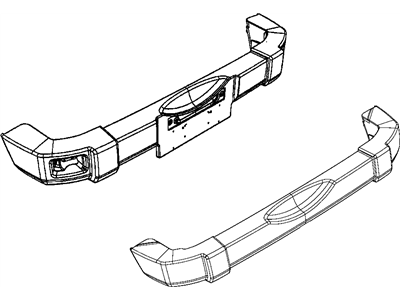 Mopar 1BD22RXFAD Bumper-Rear