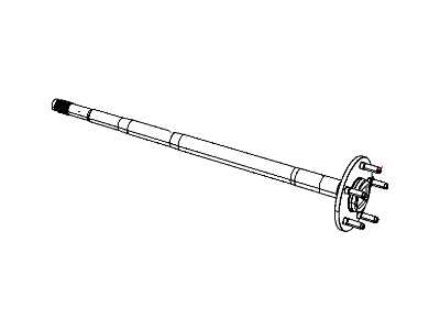 Mopar 52114885AA Rear Axle Shaft