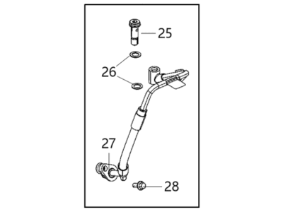 Mopar 68487029AA Tube-Turbo Oil Feed