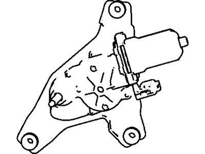 Mopar 55079212AA Motor-LIFTGATE WIPER