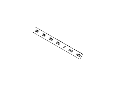 Mopar 4389880AA NAMEPLATE-SEBRING