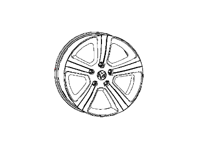 Mopar 52014257AB Aluminum Wheel