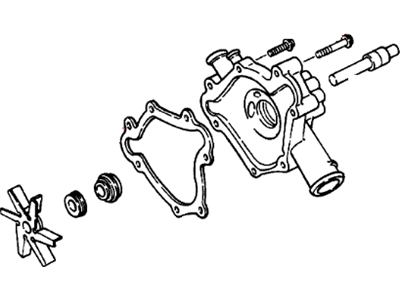 Mopar 53021018AD Water Pump