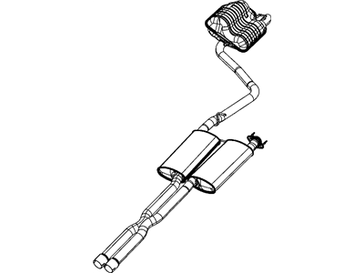 Mopar 5039050AD Exhaust Muffler And Resonator