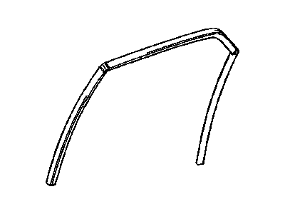 Mopar 5065455AF WEATHERSTRIP-Rear Door Flush Glass