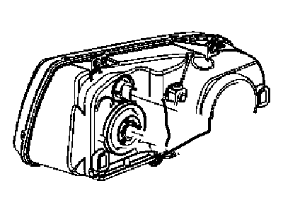 Mopar 4806165AE Head Light Left