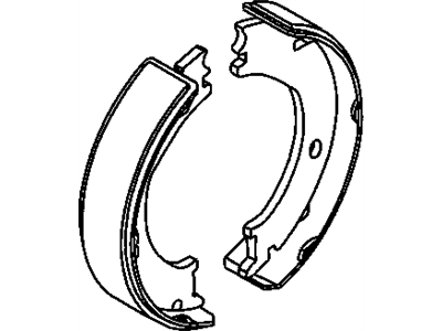 Mopar 68026376AA Parking Brake Shoe And Lining Kit