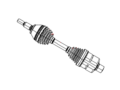 Mopar 5072389AB Cv Axle Shaft Front-Left/Right