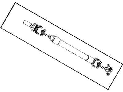 Mopar 68034653AC Rear Drive Shaft