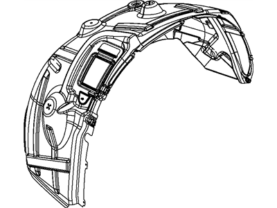 Mopar 55277442AG Shield-WHEELHOUSE